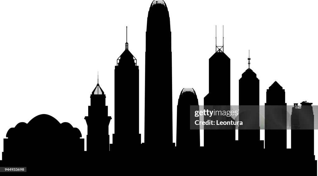 Hong Kong Skyline (All Buildings Are Complete and Moveable)