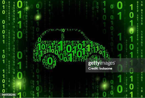 Car Binary Code Vector Pattern Background High-Res Vector Graphic ...