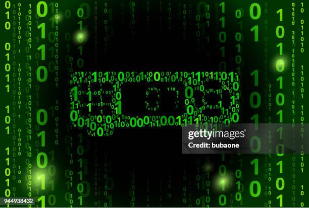 cable box binary code vector pattern background - cable box stock illustrations