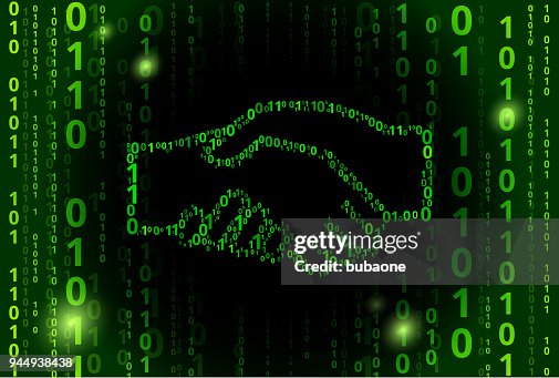 Handshake Binary Code Vector Pattern Background Handshake Binary Code Vector Pattern Background