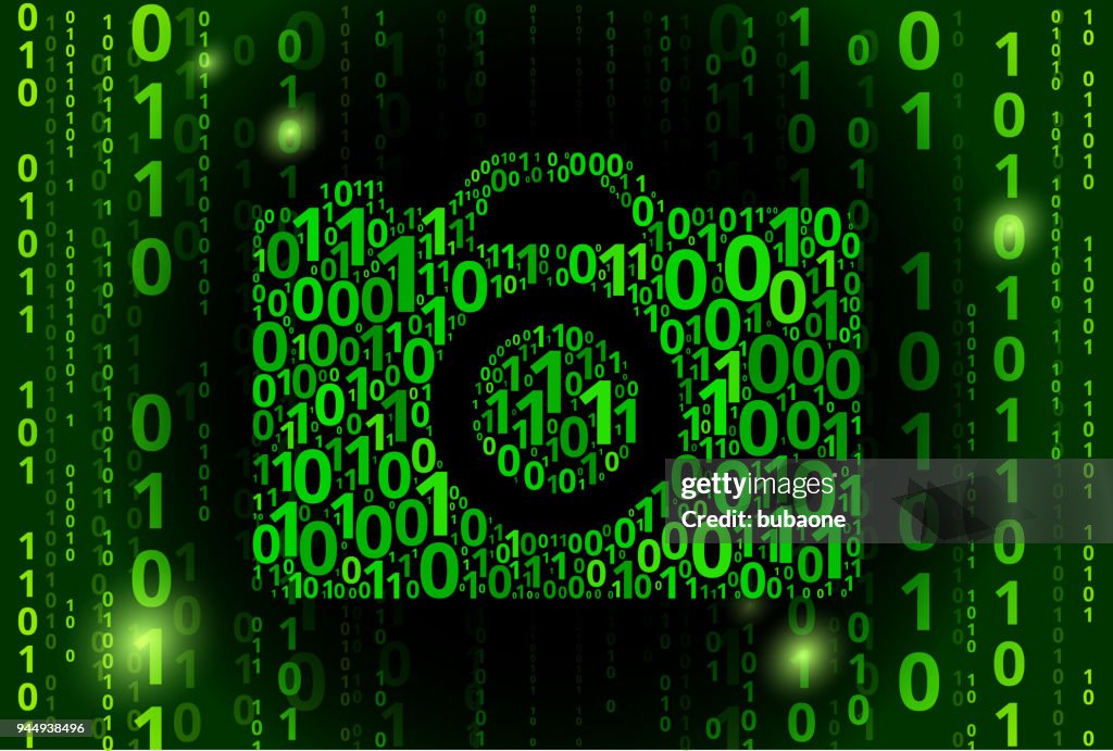 Camera Binary Code Vector Pattern Background High-Res Vector Graphic ...
