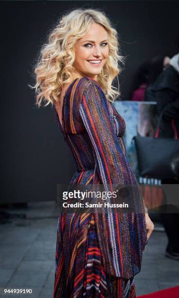 Olivia Buckland attends the European Premiere of 'Rampage' at Cineworld Leicester Square on April 11, 2018 in London, England.