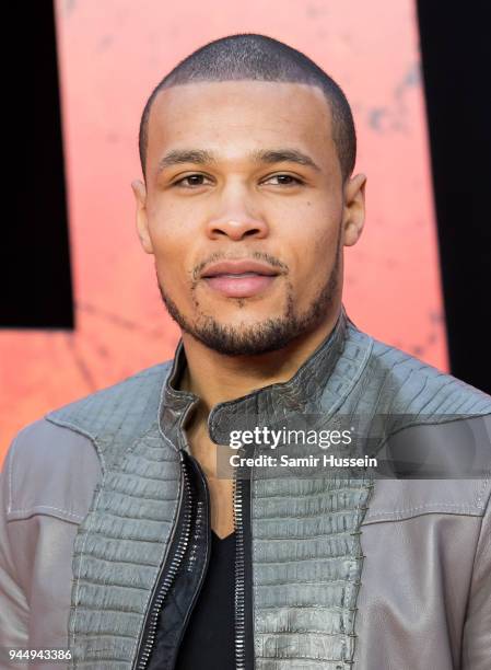 Chris Eubank the European Premiere of 'Rampage' at Cineworld Leicester Square on April 11, 2018 in London, England.