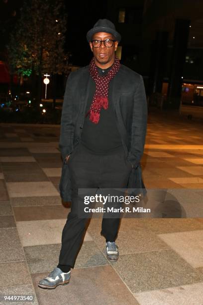 Ian Wright at the launch night of Soho House Television Centre on April 11, 2018 in London, England.