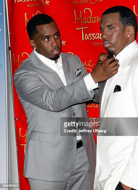 Music Producer Sean "Diddy" Combs attends the Sean Combs wax figure unveiling at Madame Tussauds on December 15, 2009 in New York City.