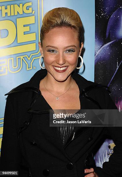 Actress Lauren C. Mayhew attends the "Family Guy Something, Something, Something, Dark Side" DVD release party on December 12, 2009 in Beverly Hills,...