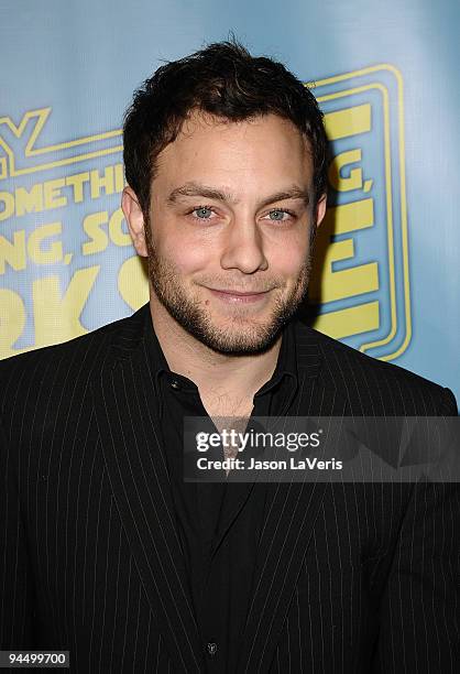Actor Jonathan Sadowski attends the "Family Guy Something, Something, Something, Dark Side" DVD release party on December 12, 2009 in Beverly Hills,...