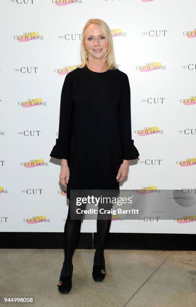 Linda Wells attends The Cut's "How I Get It Done" event at Neuehouse on April 11, 2018 in New York City.