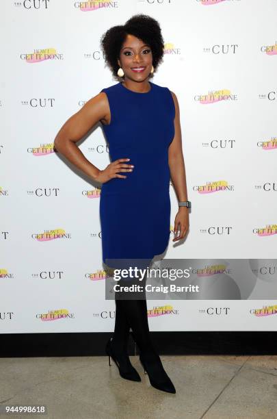 Zerlina Maxwell attends The Cut's "How I Get It Done" event at Neuehouse on April 11, 2018 in New York City.