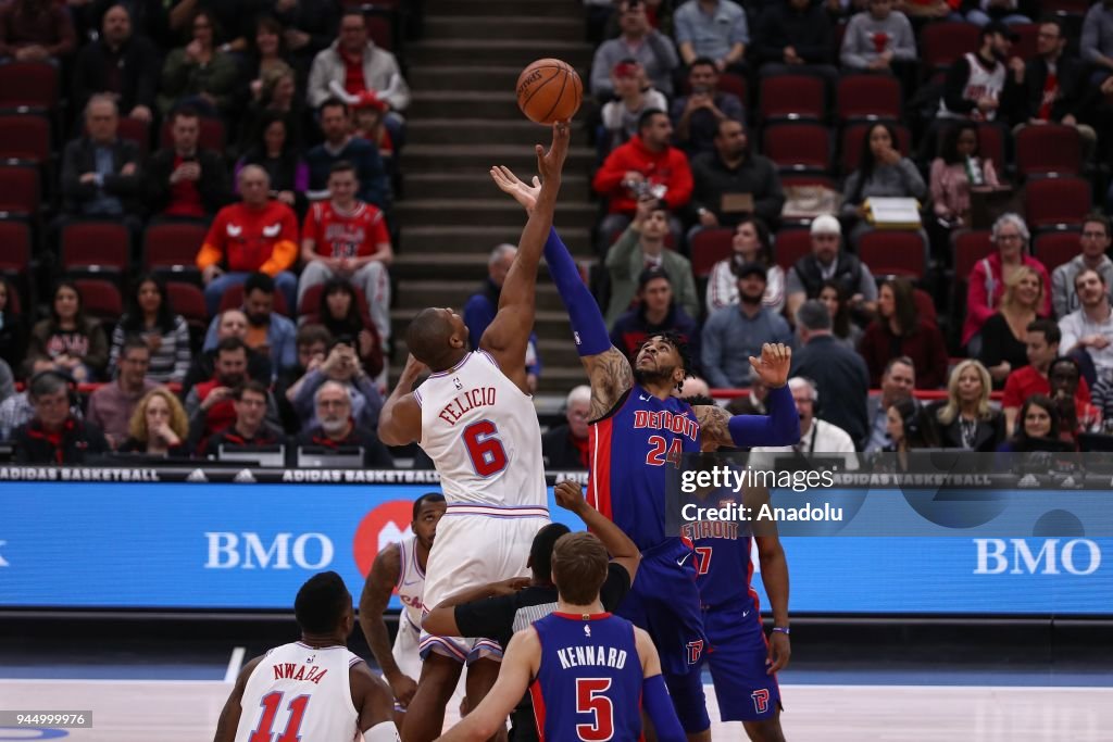 NBA: Chicago Bulls v Detroit Pistons