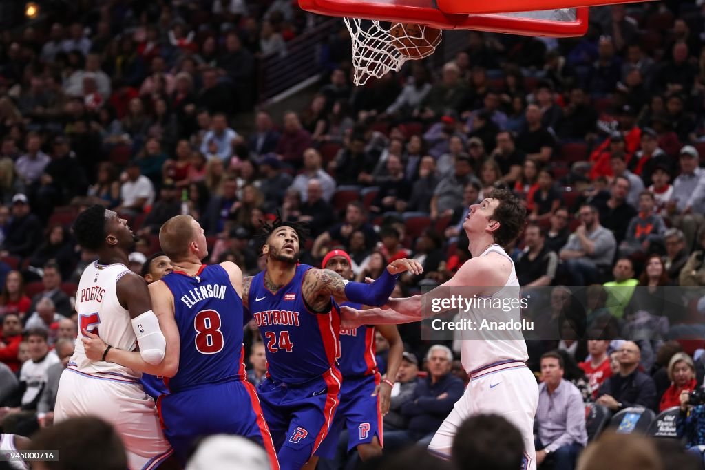 NBA: Chicago Bulls v Detroit Pistons