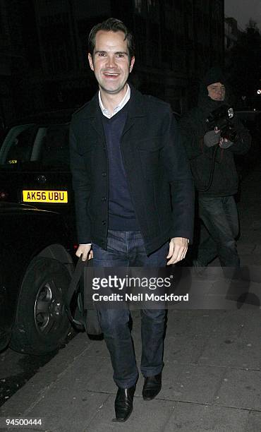 Jimmy Carr arriving at Radio One on December 16, 2009 in London, England.