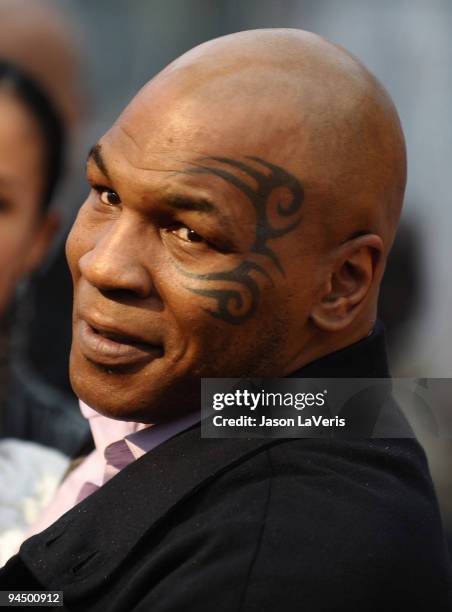 Boxer Mike Tyson attends Spike TV's 7th annual Video Game Awards at Nokia Theatre L.A. Live on December 12, 2009 in Los Angeles, California.