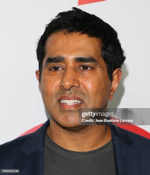 Jay Chandrasekhar attends the premiere of Fox Searchlight Pictures' 'Super Troopers 2' on April 11, 2018 in Los Angeles, California.