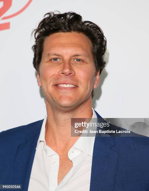 Hayes MacArthur attends the premiere of Fox Searchlight Pictures' 'Super Troopers 2' on April 11, 2018 in Los Angeles, California.