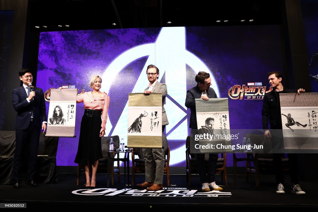'Avengers Infinity War' Press Conference In Seoul