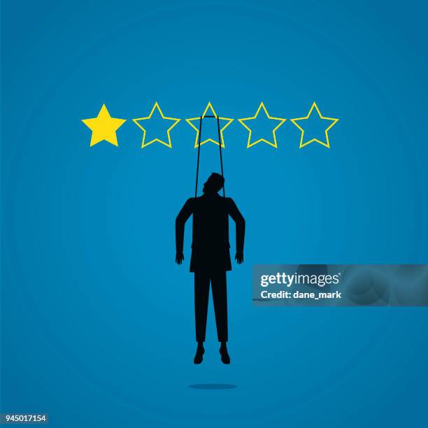 bad review illustration - criticus stock illustrations