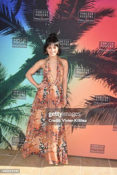 Vanessa Hudgens x SinfulColors Festival Collection at The Highlight Room at the Dream Hollywood on April 11, 2018 in Hollywood, California.