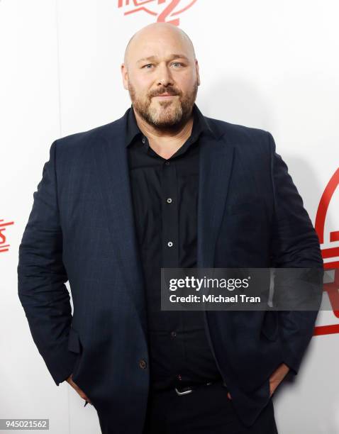 Will Sasso arrives to the Los Angeles premiere of Fox Searchlight Pictures' "Super Troopers 2" held at ArcLight Hollywood on April 11, 2018 in...