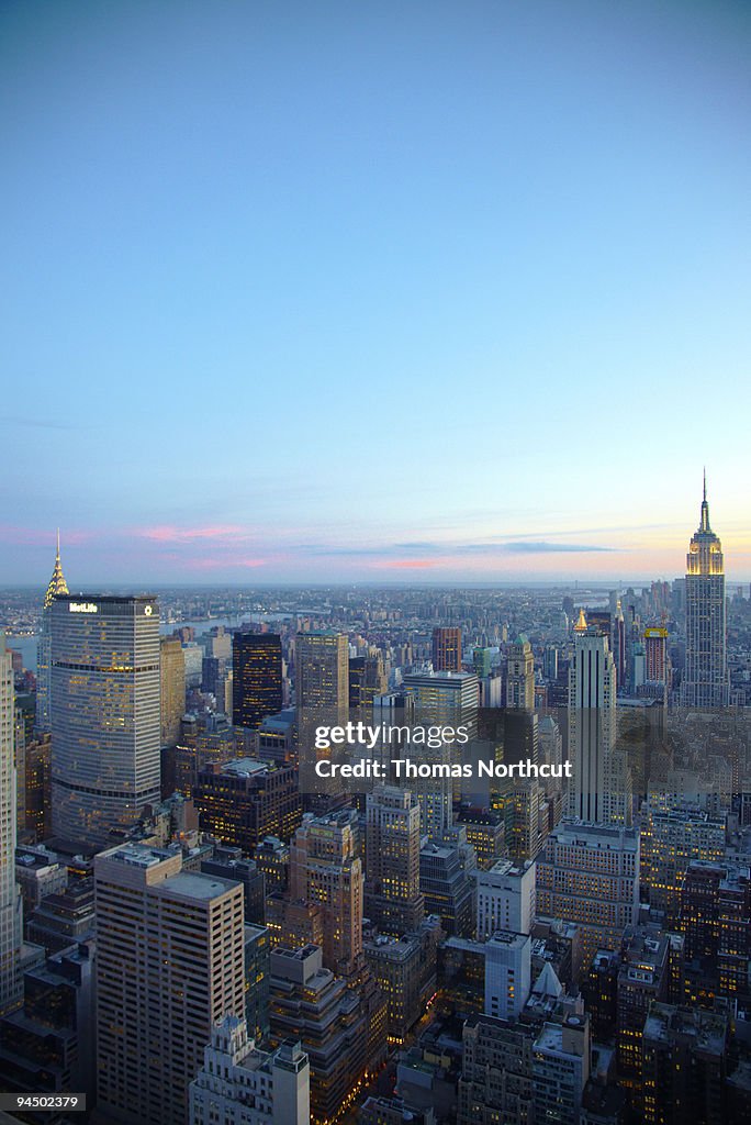 NYC Skyline at Dusk