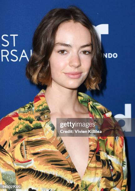 Brigette Lundy-Paine attends Rising Stars at the GLAAD Media Awards Los Angeles at The Beverly Hilton Hotel on April 11, 2018 in Beverly Hills,...