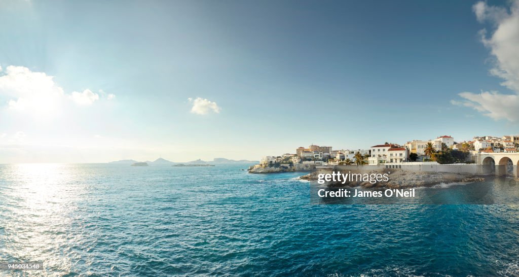 Coastline of Marseille, France