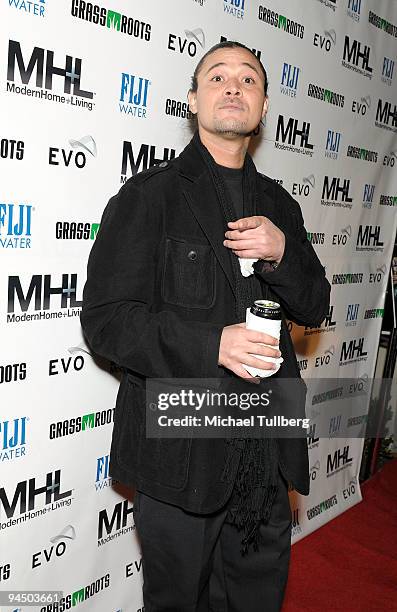 Musician Bizzy Bone of Bone, Thugs-n-Harmony arrives at the launch party for MH+L magazine, held at the Boulevard3 nightclub on December 15, 2009 in...