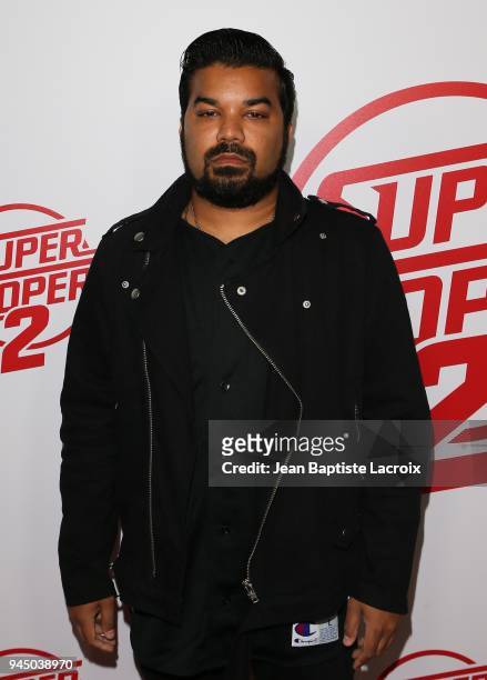 Adrian Dev attends the premiere of Fox Searchlight Pictures' 'Super Troopers 2' on April 11, 2018 in Los Angeles, California.