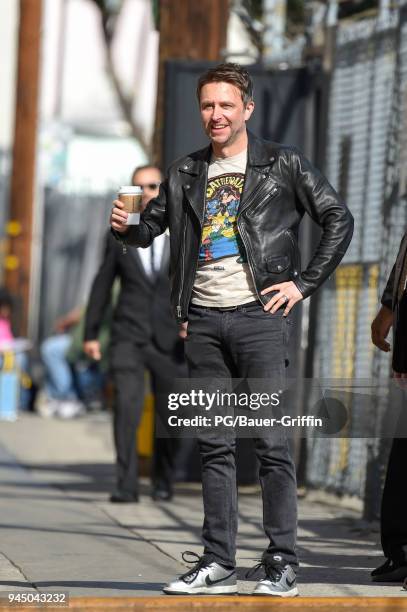 Chris Hardwick is seen on April 11, 2018 in Los Angeles, California.