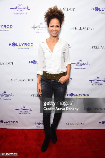 Sherri Saum attends the Stella & Dot x HollyRod Foundation Charity Trunk Show for Autism Awareness Month on April 11, 2018 in Los Angeles, California.