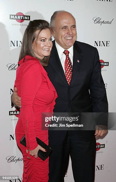 Judith Giuliani and Rudy Giuliani attend the New York premiere of "Nine" at the Ziegfeld Theatre on December 15, 2009 in New York City.