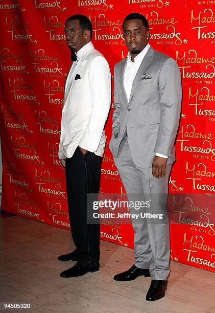 Music Producer Sean "Diddy" Combs attends the Sean Combs wax figure unveiling at Madame Tussauds on December 15, 2009 in New York City.