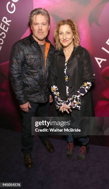 Bill Sage and Edie Falco attend the Broadway Opening Night Performance for "Children of a Lesser God" at Studio 54 Theatre on April 11, 2018 in New...