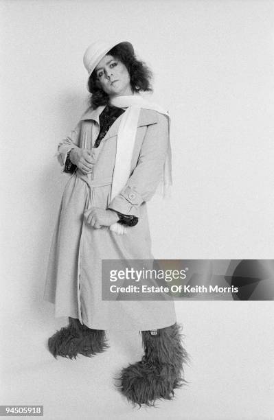 Singer Marc Bolan of English glam rock group T-Rex, London, 1977.