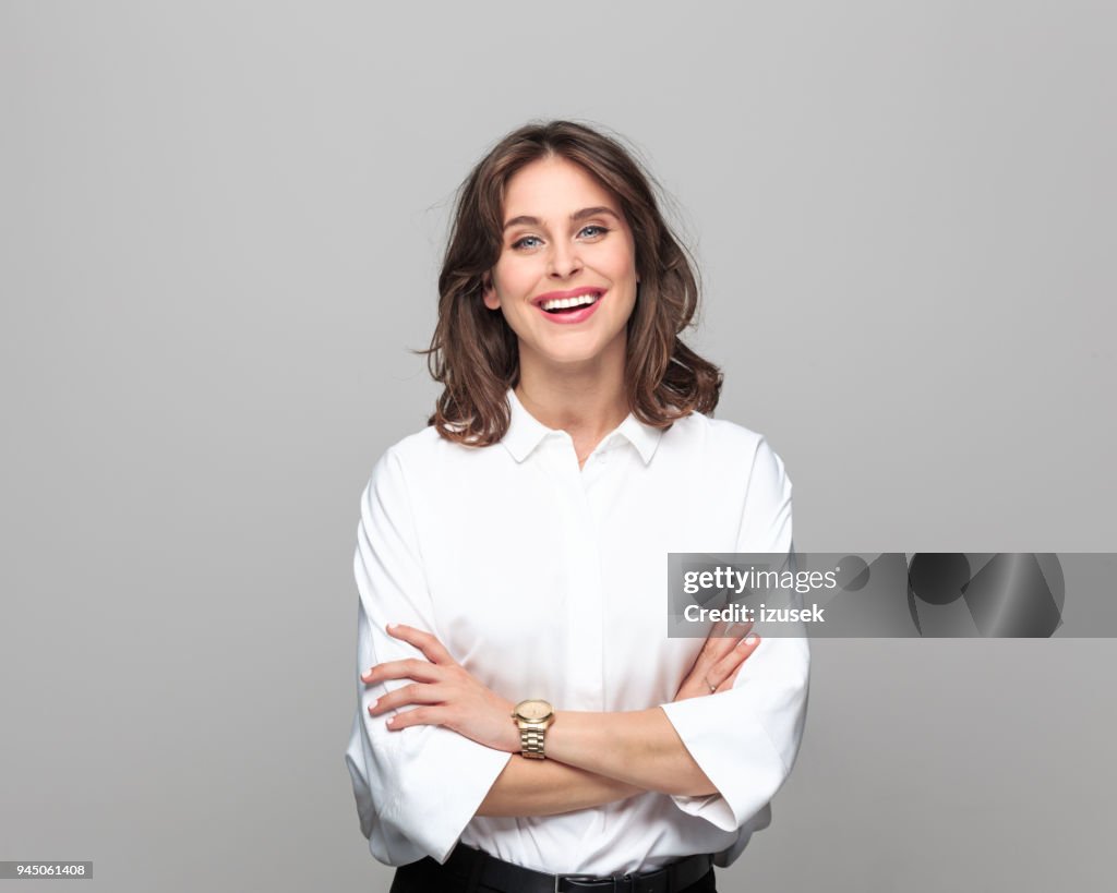 Portrait of beautiful young businesswoman