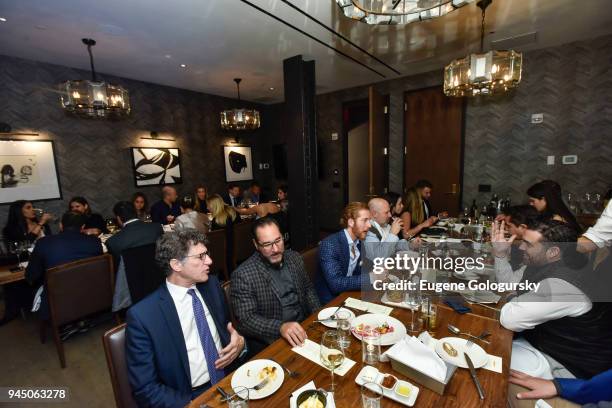 Guests attend the Haute Residence 2018 Luxury Real Estate Summit NYC Kickoff Dinner At Scarpetta at Scarpetta on April 11, 2018 in New York City.