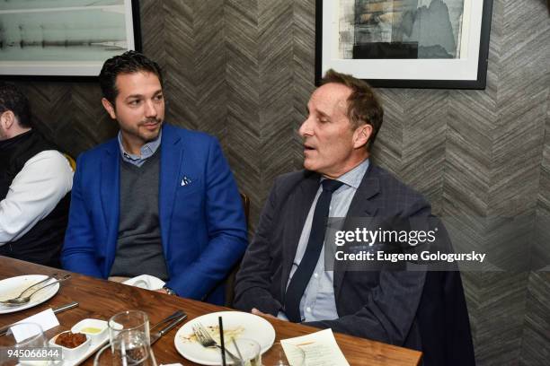 Jeff Miller and Richard Steinberg attend the Haute Residence 2018 Luxury Real Estate Summit NYC Kickoff Dinner At Scarpetta at Scarpetta on April 11,...