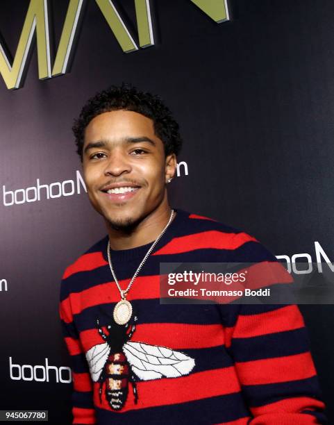 Justin Combs attends French Montana's boohooMAN Party at Poppy on April 11, 2018 in Los Angeles, California.