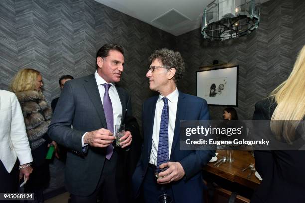 Dan Kodsi and Peter Grant attend the Haute Residence 2018 Luxury Real Estate Summit NYC Kickoff Dinner At Scarpetta at Scarpetta on April 11, 2018 in...