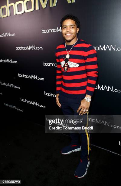 Justin Combs attends French Montana's boohooMAN Party at Poppy on April 11, 2018 in Los Angeles, California.