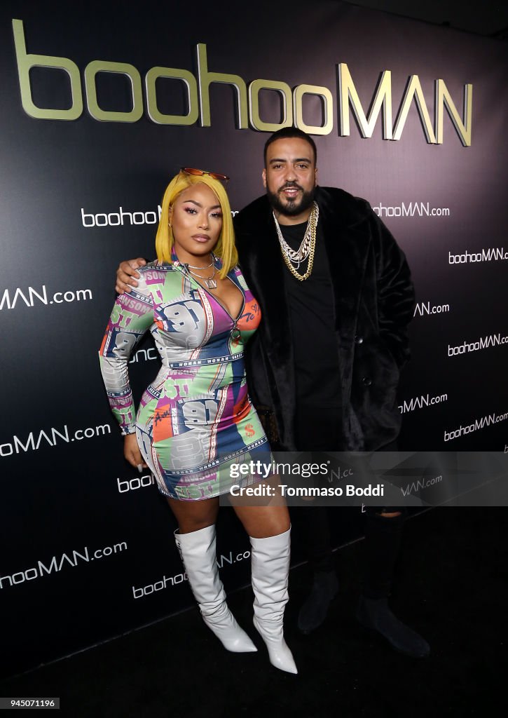 French Montana and Stefflon Don attend French Montana's boohooMAN