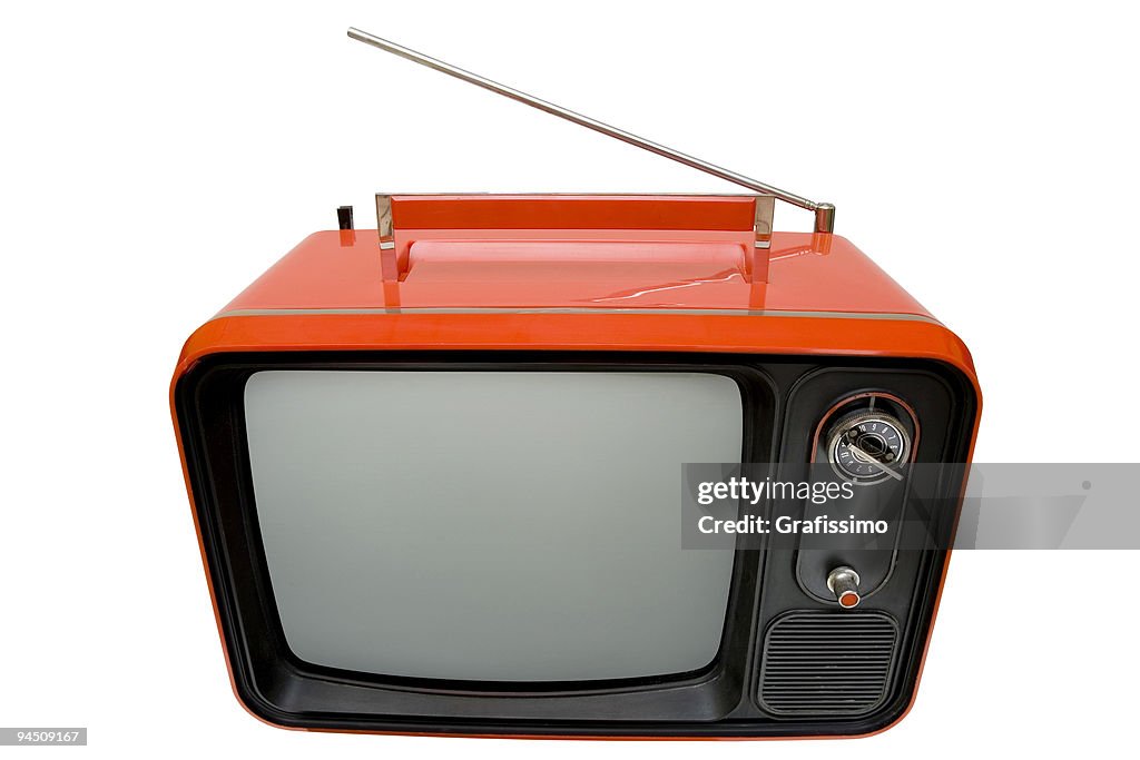 Vecchio TV arancione