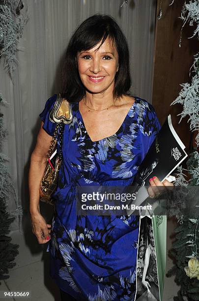 Arlene Phillips attends the VIP reception to launch the English National Ballet Christmas season ahead of the performance of 'The Nutcracker', at the...