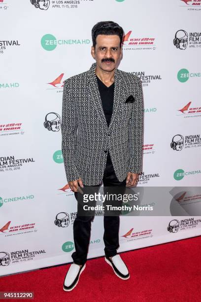 Manoj Bajpayee attends the 16th Annual Indian Film Festival Of Los Angeles opening night premiere of "In The Shadows" at Regal LA Live Stadium 14 on...