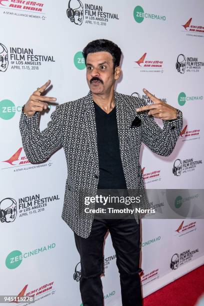 Manoj Bajpayee attends the 16th Annual Indian Film Festival Of Los Angeles opening night premiere of "In The Shadows" at Regal LA Live Stadium 14 on...