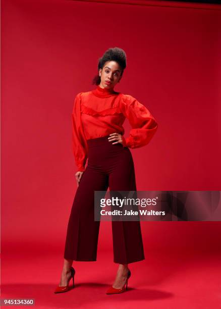 Actor Pearl Mackie is photographed for Fabric magazine on November 15, 2017 in London, England.
