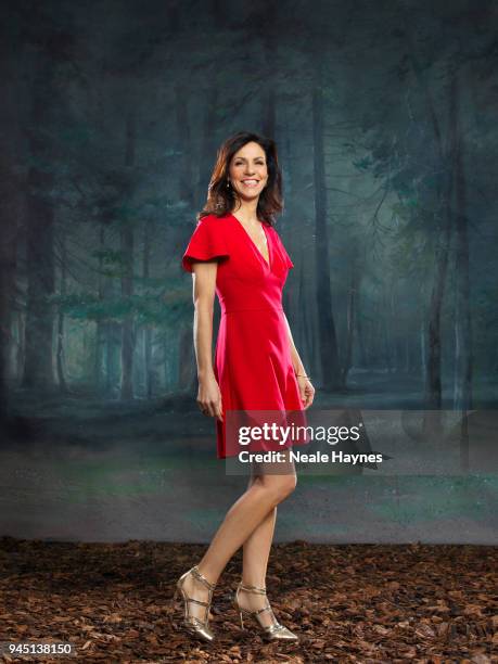 Tv presenter Julia Bradbury is photographed for the Daily Mail on January 16, 2018 in London, England.