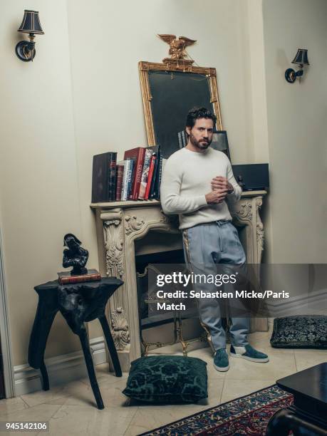 Actor Edgar Ramirez is photographed for Paris Match on March 2, 2018 in Los Angeles, California.