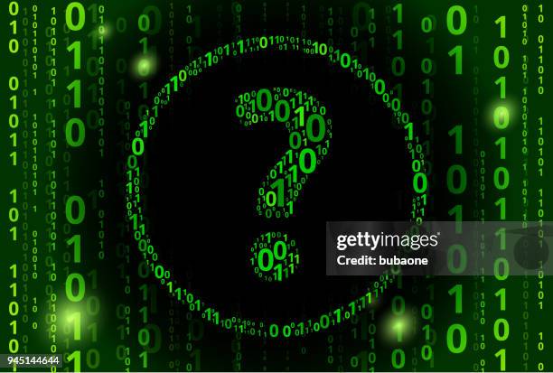 question mark binary code vector pattern background - question mark icon pattern stock illustrations