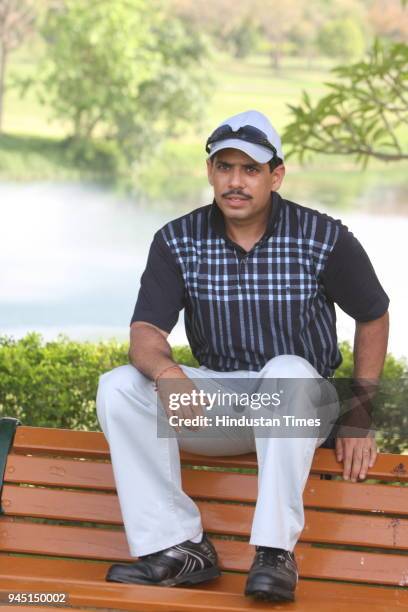 Robert Vadra at the Madhavrao Scindia Gold Tournament 2008 at DLF Golf Course in Gurgaon.